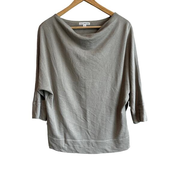 James Perse Cowl Neck Batwing sleeve Lightweight Sweatshirt 2 M - Picture 1 of 8